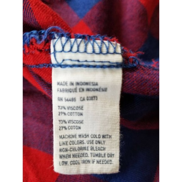 AMERICAN EAGLE Plaid Boyfriend Women's Large Shirt Lumberjack Shacket Jacket - Picture 7 of 8